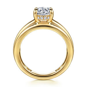 Bexley - 14K Yellow Gold Oval Diamond Engagement Ring