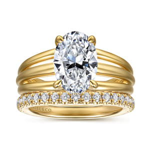 Bexley - 14K Yellow Gold Oval Diamond Engagement Ring