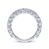 Straight Wedding Ring in 14k White Gold with Round Natural Diamond at Gabriel & Co.