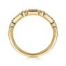 Fancy Wedding Ring in 14k Yellow Gold with Baguette Natural Diamond at Gabriel & Co.