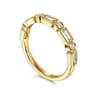 Fancy Wedding Ring in 14k Yellow Gold with Baguette Natural Diamond at Gabriel & Co.