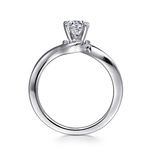 Blair - 14K White Gold Round Diamond Engagement Ring - Shot 2