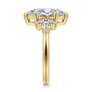 Bleine - 14K Yellow Gold Marquise Shape Diamond Engagement Ring