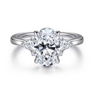 Boa - 14K White Gold Oval Diamond Engagement Ring