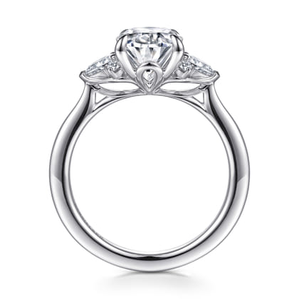 Boa - 14K White Gold Oval Diamond Engagement Ring