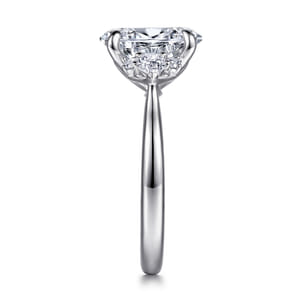 Boa - 14K White Gold Oval Diamond Engagement Ring