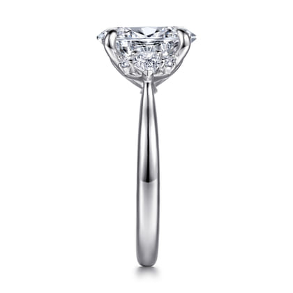 Boa - 14K White Gold Oval Diamond Engagement Ring