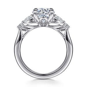 Bonita - 14K White Gold Round Diamond Engagement Ring