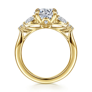 Bonita - 14K Yellow Gold Round Diamond Engagement Ring