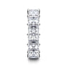 Eternity Band Wedding Ring in 14k White Gold with Princess Cut Natural Diamond at Gabriel & Co.