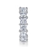 Eternity Band Wedding Ring in 14k White Gold with Princess Cut Natural Diamond at Gabriel & Co.