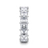 Eternity Band Wedding Ring in 14k White Gold with Princess Cut Natural Diamond at Gabriel & Co.