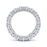 Eternity Band Wedding Ring in 14k White Gold with Princess Cut Natural Diamond at Gabriel & Co.