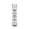 Eternity Band Wedding Ring in 14k White Gold with Princess Cut Natural Diamond at Gabriel & Co.