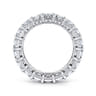 Eternity Band Wedding Ring in 14k White Gold with Princess Cut Natural Diamond at Gabriel & Co.