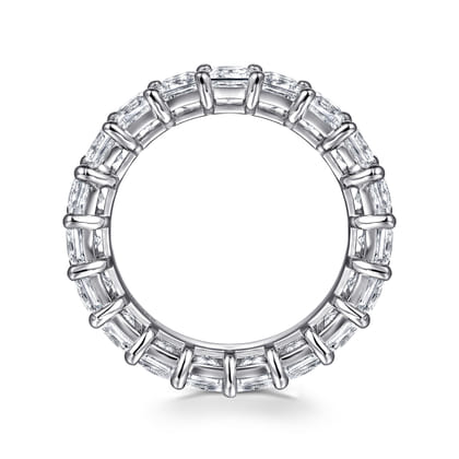 Bordeaux - 14K White Gold Princess Cut Shared Prong Diamond Eternity Band