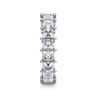 Eternity Band Wedding Ring in 14k White Gold with Princess Cut Natural Diamond at Gabriel & Co.