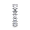 Eternity Band Wedding Ring in 14k White Gold with Princess Cut Natural Diamond at Gabriel & Co.