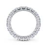 Eternity Band Wedding Ring in 14k White Gold with Princess Cut Natural Diamond at Gabriel & Co.
