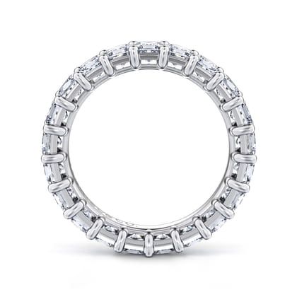 Bordeaux - 14K White Gold Princess Cut Shared Prong Diamond Eternity Band