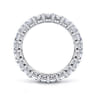 Eternity Band Wedding Ring in 14k White Gold with Princess Cut Natural Diamond at Gabriel & Co.