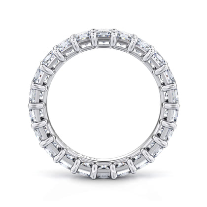 Bordeaux - 14K White Gold Princess Cut Shared Prong Diamond Eternity Band