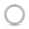 Eternity Band Wedding Ring in 14k White Gold with Princess Cut Natural Diamond at Gabriel & Co.