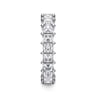 Eternity Band Wedding Ring in 14k White Gold with Princess Cut Natural Diamond at Gabriel & Co.