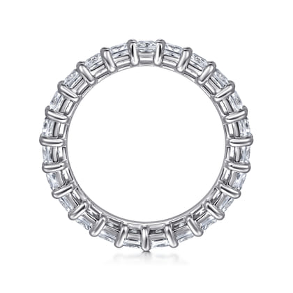 Bordeaux - 14K White Gold Princess Cut Shared Prong Diamond Eternity Band
