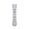 Eternity Band Wedding Ring in 14k White Gold with Princess Cut Natural Diamond at Gabriel & Co.