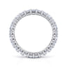 Eternity Band Wedding Ring in 14k White Gold with Princess Cut Natural Diamond at Gabriel & Co.