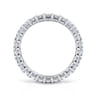 Eternity Band Wedding Ring in 14k White Gold with Princess Cut Natural Diamond at Gabriel & Co.