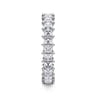 Eternity Band Wedding Ring in 14k White Gold with Princess Cut Natural Diamond at Gabriel & Co.