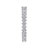 Eternity Band Wedding Ring in 14k White Gold with Princess Cut Natural Diamond at Gabriel & Co.