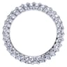 Eternity Band Wedding Ring in 14k White Gold with Princess Cut Natural Diamond at Gabriel & Co.