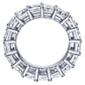 Eternity Band Wedding Ring in 14k White Gold with Princess Cut Natural Diamond at Gabriel & Co.