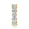 Eternity Band Wedding Ring in 14k Yellow Gold with Princess Cut Natural Diamond at Gabriel & Co.