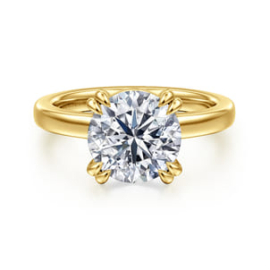 Brandi - 14K Yellow Gold Round Diamond Engagement Ring