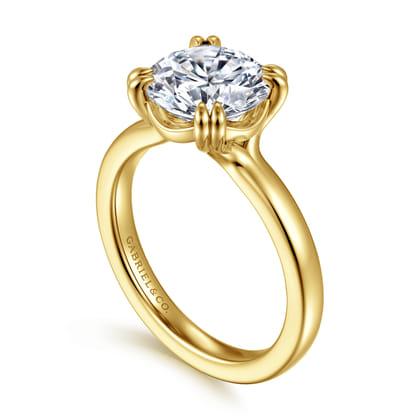 Brandi - 14K Yellow Gold Round Diamond Engagement Ring