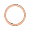 Straight Wedding Ring in 14k Rose Gold with Round Natural Diamond at Gabriel & Co.