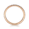 Eternity Band Wedding Ring in 14k Rose Gold with Round Natural Diamond at Gabriel & Co.