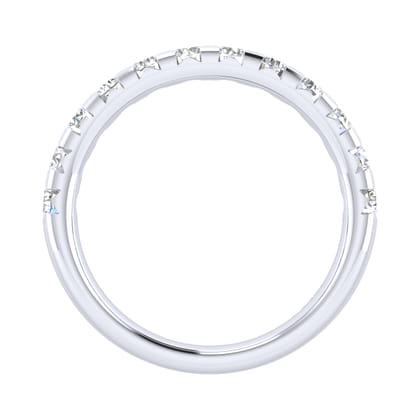 Brasilia - 14K White Gold Diamond Anniversary Band