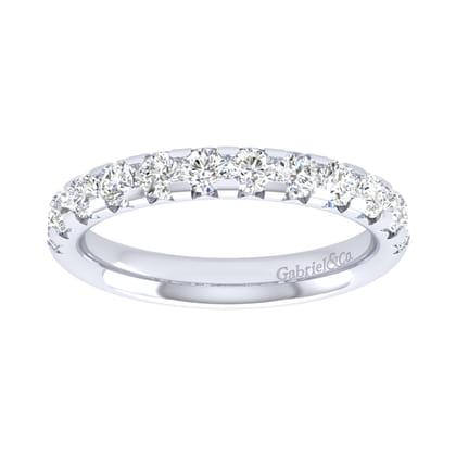 Brasilia - 14K White Gold Diamond Anniversary Band