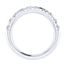 Straight Wedding Ring in 14k White Gold with Round Natural Diamond at Gabriel & Co.