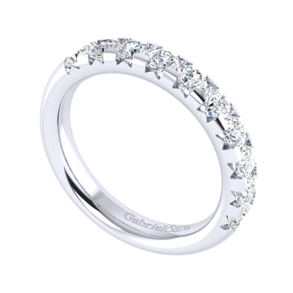 Brasilia - 14K White Gold Diamond Anniversary Band