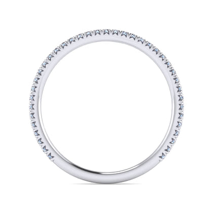 Brasilia - 14K White Gold Diamond Wedding Band