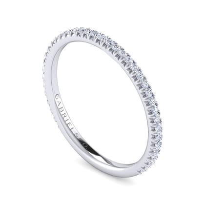 Brasilia - 14K White Gold Diamond Wedding Band