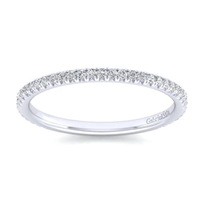 Brasilia - 14K White Gold Diamond Wedding Band