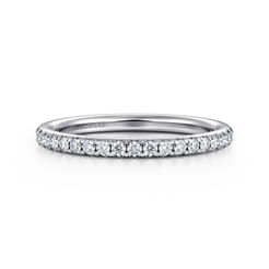 Brasilia - 14K White Gold Diamond Wedding Band