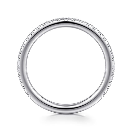 Brasilia - 14K White Gold Diamond Wedding Band